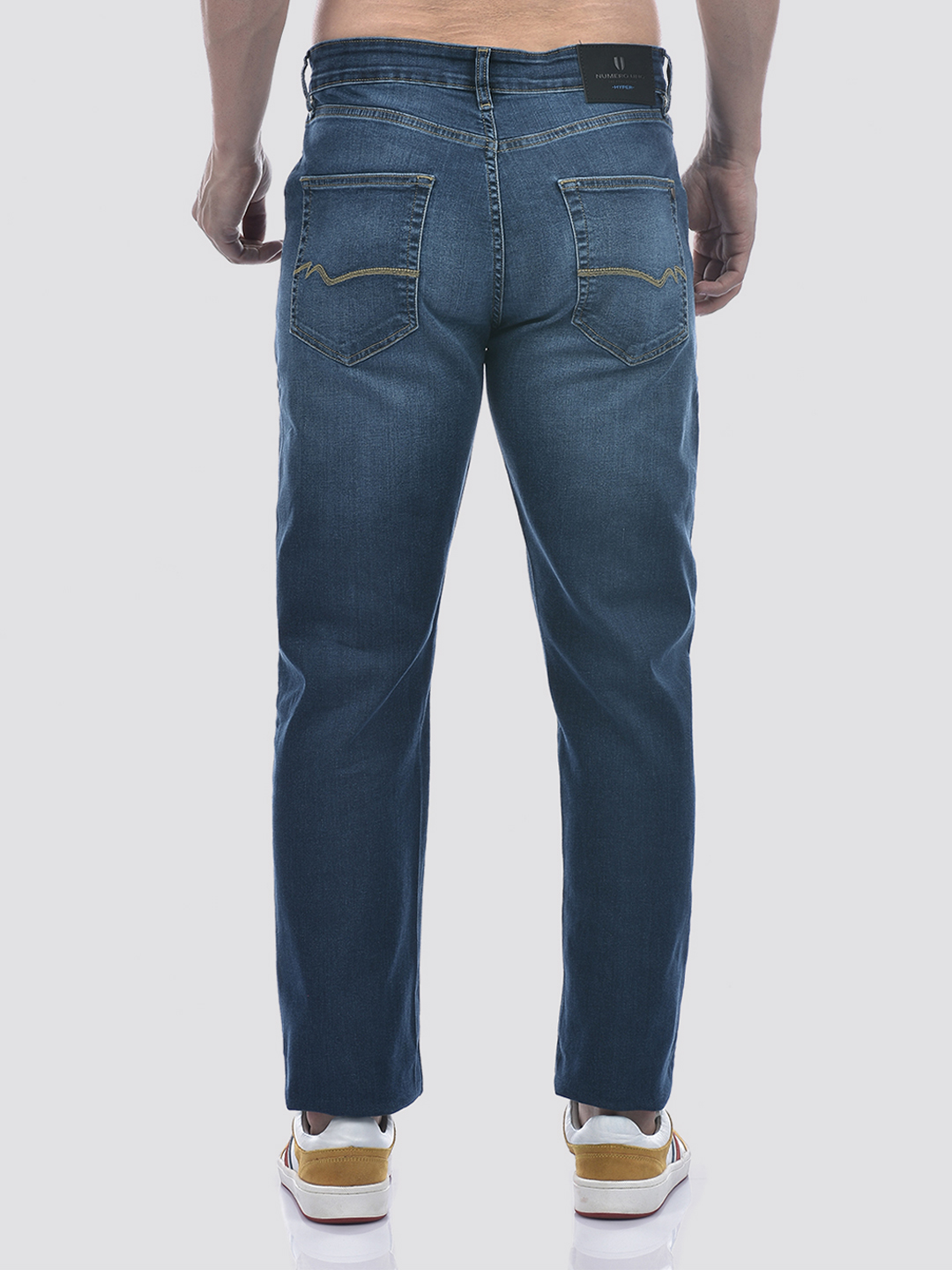 Numero Uno Men Solid Blue Jeans
